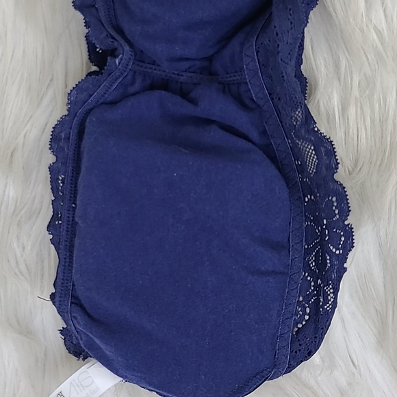 Saint Eve Bandeau Bra Top Size Small Medium Blue Lace Comfortable Padded Cute - Picture 4 of 7